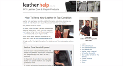 Desktop Screenshot of leatherhelp.co.nz