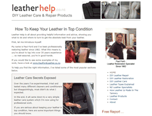 Tablet Screenshot of leatherhelp.co.nz