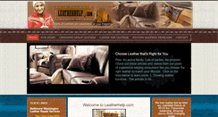 Desktop Screenshot of leatherhelp.com